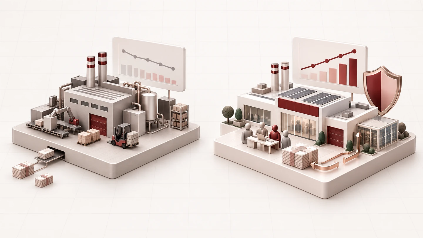 Two similar manufacturing businesses with contrasting value trajectories, management depth and reinvestment patterns